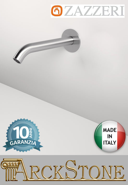 Getto Lavabo Ad Incasso A Muro Da 120 mm Zazzeri Z316 Mono Finitura Acciaio Spazzolato