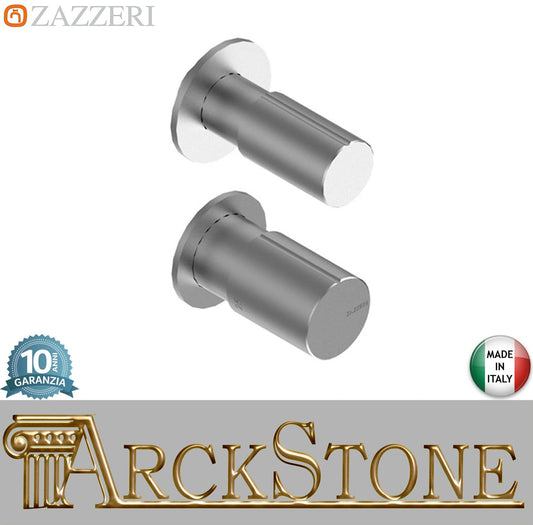 Zazzeri Rubinetterie Z316 Miscelatore Gruppo Doccia Termostatico Incasso A Muro CONFORT 1 Via 2 Fori Monocomando Stile Moderno Materiale Acciaio Inox Finitura Acciaio Spazzolato