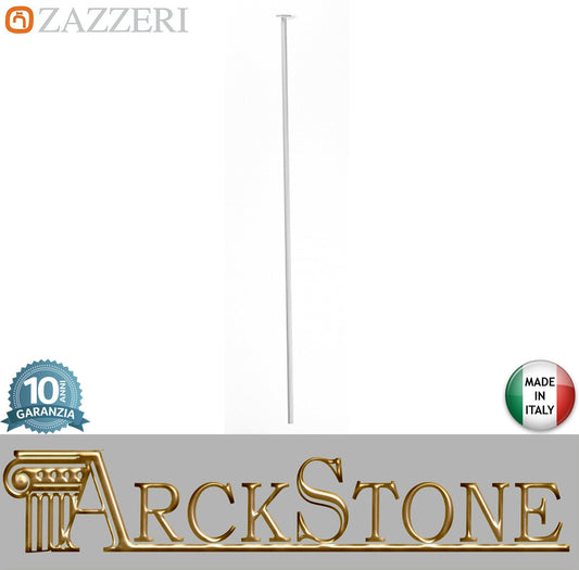 Zazzeri Rubinetterie JK21 Mono Bocca Getto D'erogazione Incasso A Soffitto Monoforo Lunghezza 1660 mm Uscita Acqua Getto Stile Moderno Materiale Acciaio Inox Finitura Acciaio Spazzolato