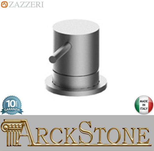 Zazzeri Rubinetterie Z316 Mono Deviatore Piano Vasca A 2 Vie Completo Stile Moderno Materiale Acciaio Inox Finitura Acciaio Spazzolato