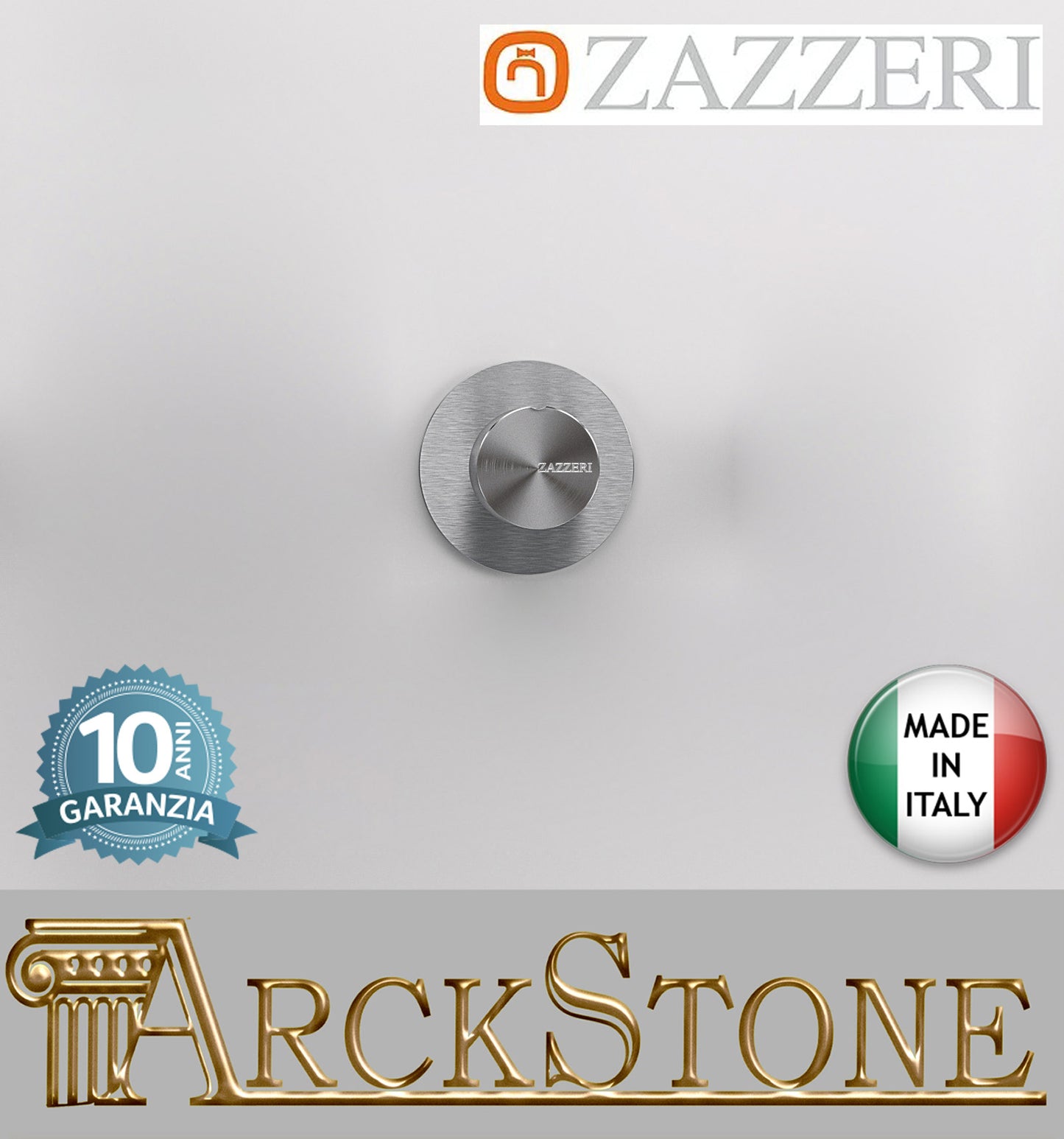 Rubinetto Ad Incasso G1/2" Completo Zazzeri Z316 Materiale Acciaio Finitura Acciaio Spazzolato