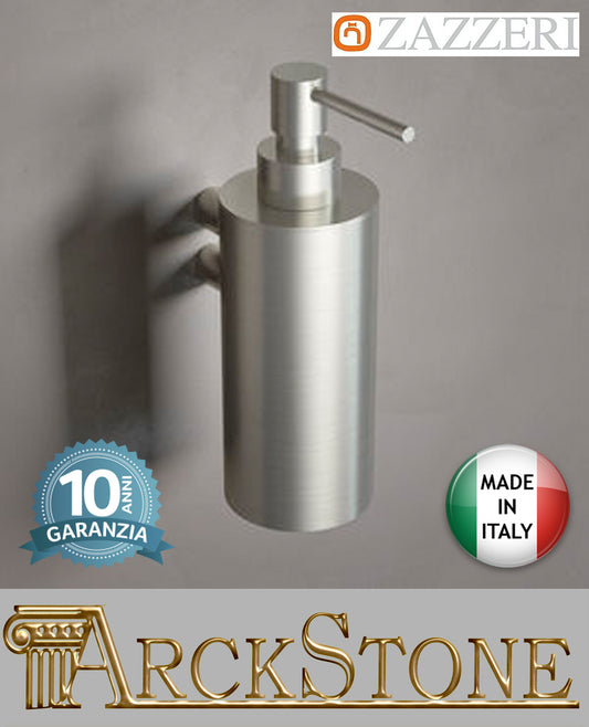 Dispenser Da Parete Zazzeri INOX ACCESSORI Finitura Acciaio Spazzolato 304