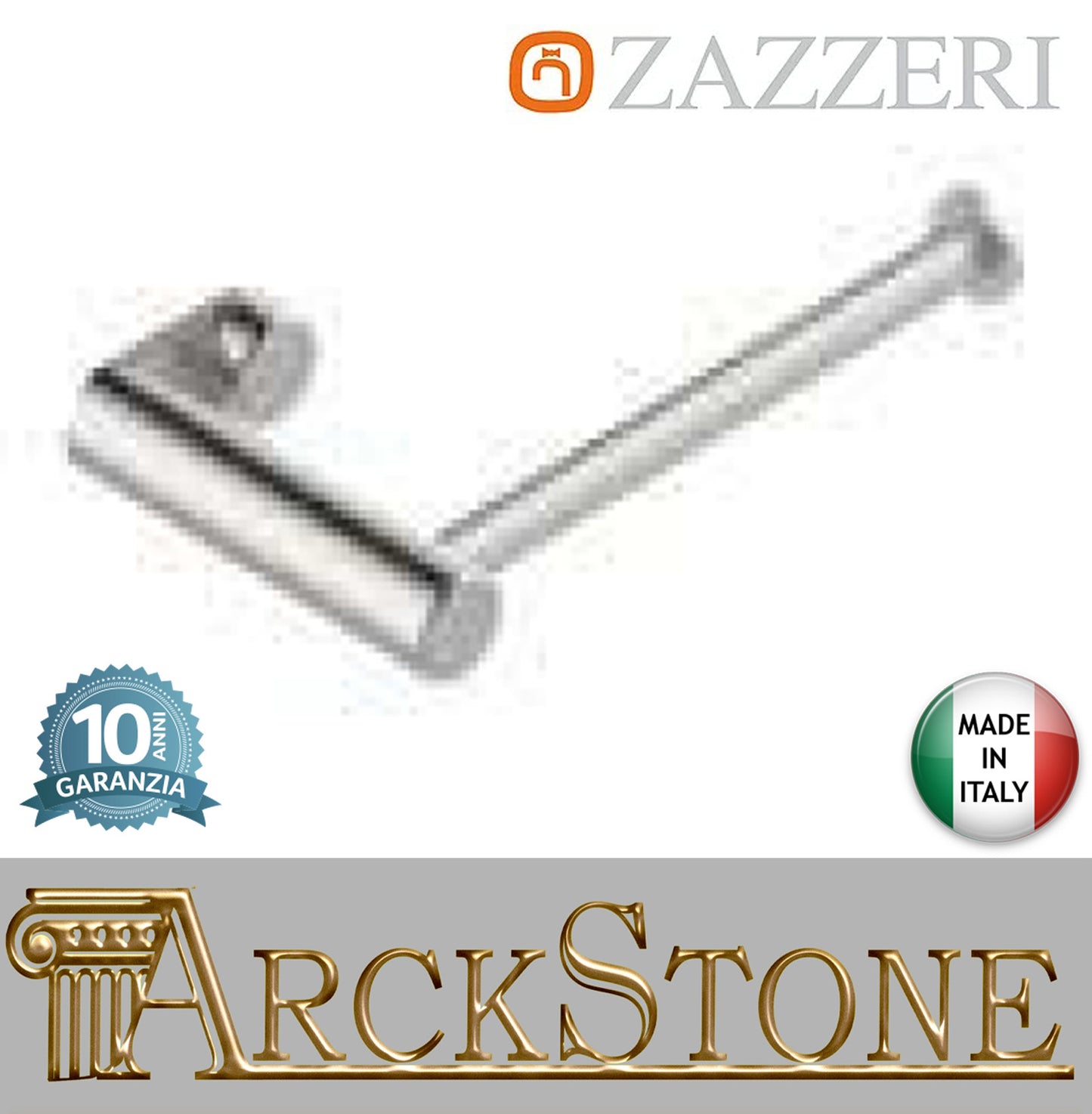 Porta Carta Igienica A Parete Zazzeri INOX ACCESSORI Finitura Acciaio Spazzolato