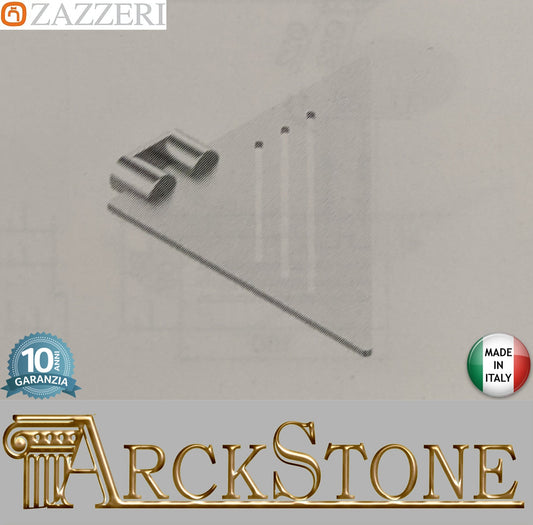 Zazzeri INOX ACCESSORI Mensola Triangolare 200x200 mm A Parete Materiale Acciaio Inox Finitura Acciaio Spazzolato