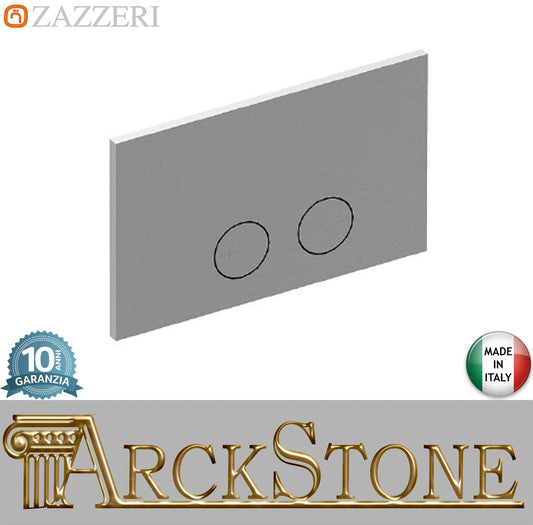 Zazzeri INOX ACCESSORI Placca Per Cassetta A Doppio Flusso Geberit (Sigma) Con Pulsanti A Filo Materiale Acciaio Inox Finitura Acciaio Spazzolato