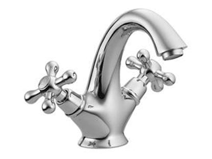 Rubinetterie Treemme 3M ROMANTICA IT 3614 CC PV ZZ Miscelatore Monoforo Lavabo Con Piletta Di Scarico Automatico Materiale Ottone Finitura Cromata