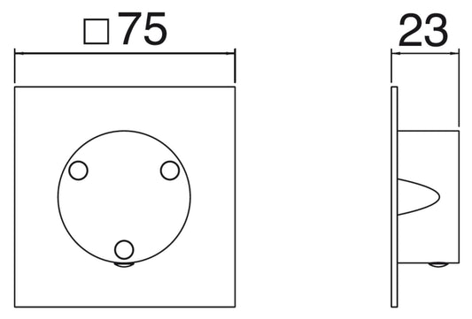 Rubinetterie Treemme 3M 3.6 RWIT 75D6 IS 35 + RWIT 7AD5 ZZ 01 Rubinetto D’Arresto Deviatore Incasso 3 Uscite Senza Chiusura Acqua Installazione Parete Monoforo 1 Manopola Materiale Acciaio Finitura Inox Spazzolato Opaco Parte Interna Esterna Incluse