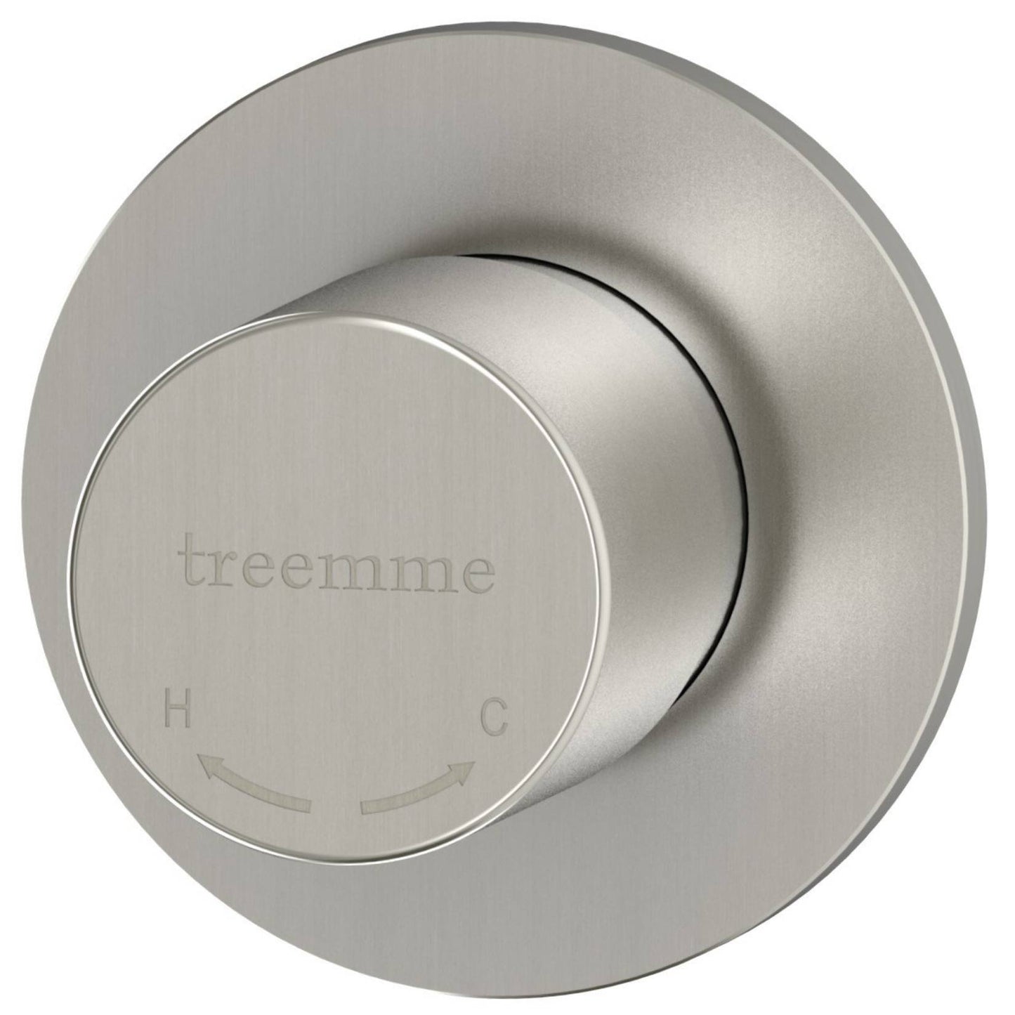 Rubinetterie Treemme 3M 40mm RWIT 13A8 IS TP + RWIT 51A8 ZZ 03 Miscelatore Monocomando Remoto Lavabo / Doccia Incasso Muro Temporizzato Chiusura Automatica 1 Via Monoforo Una Manopola Tonda Acciaio Inox Spazzolato Opaco Parte Interna Esterna Incluse
