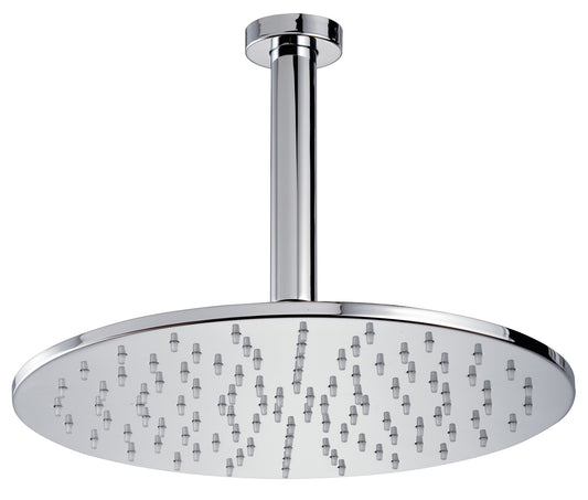 Rubinetterie Treemme 3M Albatros IT 6511 CC ZZ VS Soffione Doccia A Soffitto Tondo In Metallo Diametro Ø 300 mm Anticalcare Con Braccio 200 mm Materiale Ottone Finitura Cromata