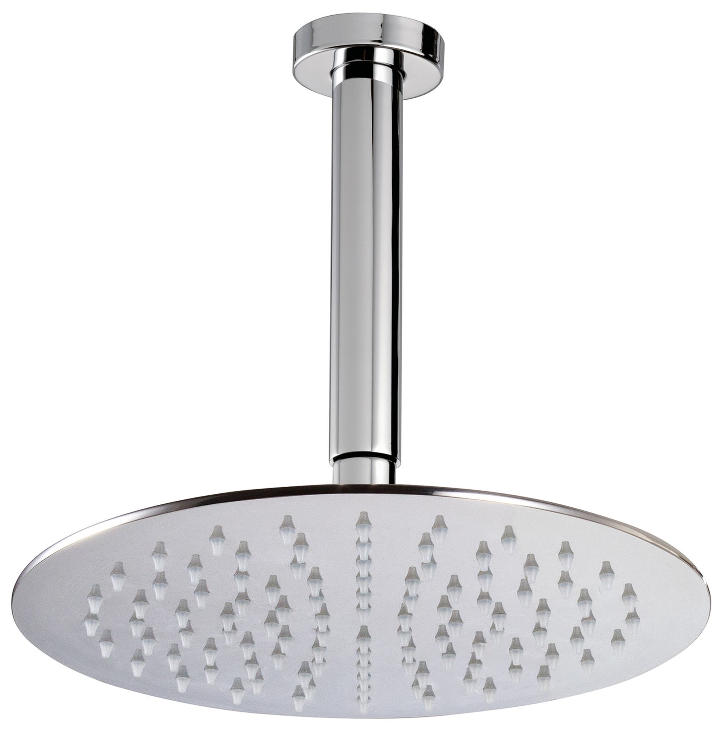 Rubinetterie Treemme 3M Albatros IT 6587 CC ZZ VS Soffione Doccia A Soffitto Tondo In Metallo Diametro Ø 250 mm Anticalcare Con Braccio 200 mm Materiale Ottone Finitura Cromata
