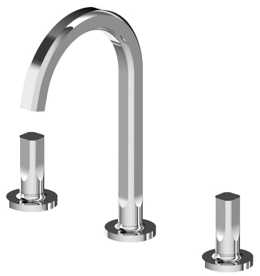 Rubinetterie Treemme 3M Appia IT 3C16 CC AO ZZ Miscelatore Batteria Lavabo Da Appoggio 3 Fori 2 Leve Miscelazione Meccanica Stile Classico Contemporaneo Altezza 289 mm Profondità 208 mm Materiale Ottone Finitura Cromata