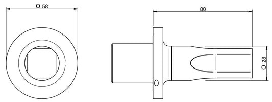 Rubinetterie Treemme 3M Appia RWIT 3C40 CC AO + RWIT 7A40 ZZ 02 Rubinetto D’Arresto 1/2” Installazione Parete Monoforo Stile Classico Contemporaneo Parte Interna Esterna Incluse Materiale Ottone Finitura Cromata