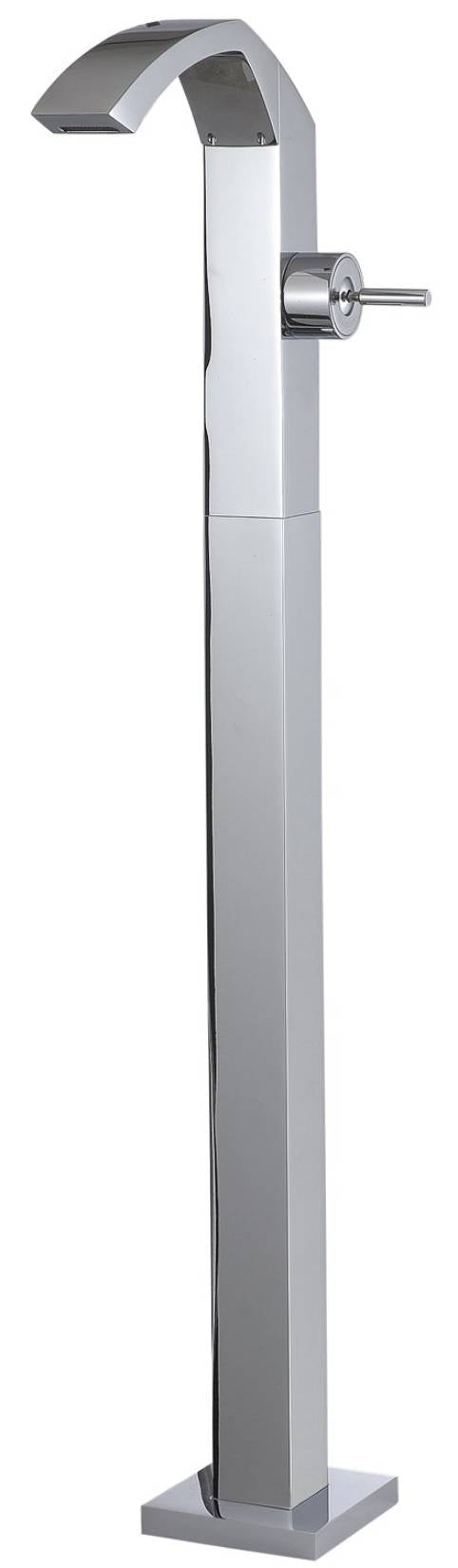 Rubinetterie Treemme Arche' RWIT 0214 CC 50 + RWIT 4A62 ZZ 50 Miscelatore Monocomando Lavabo Da Terra Materiale Ottone Finitura Cromata