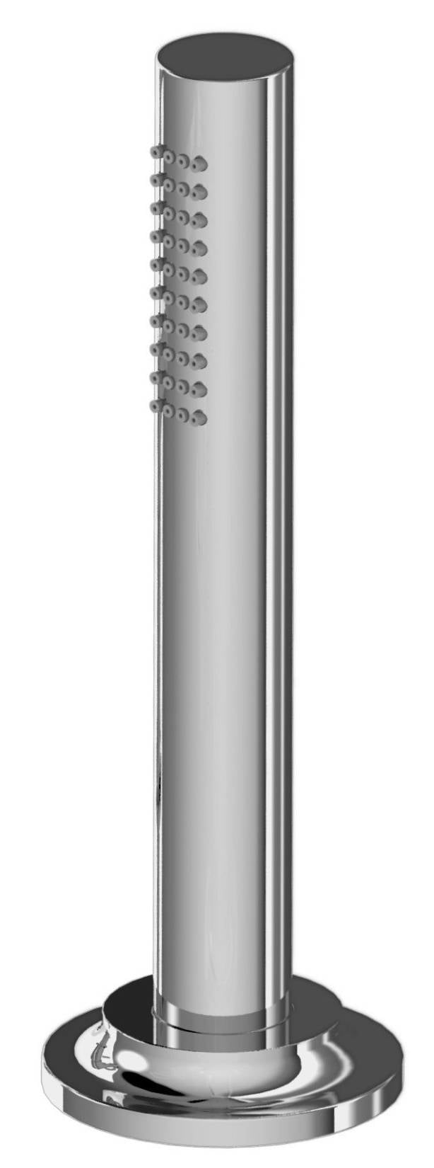 Rubinetterie Treemme 3M Aurelia RWIT 2C68 CC 05 Doccetta Estraibile a Mano Bordo Vasca Ad Appoggio Forma Tonda Materiale Metallo Finitura Cromata Flessibile PVC 1,5 Metri Stile Classico Contemporaneo Uscita Acqua Pioggia Portata Acqua 8 Litri Al Minuto