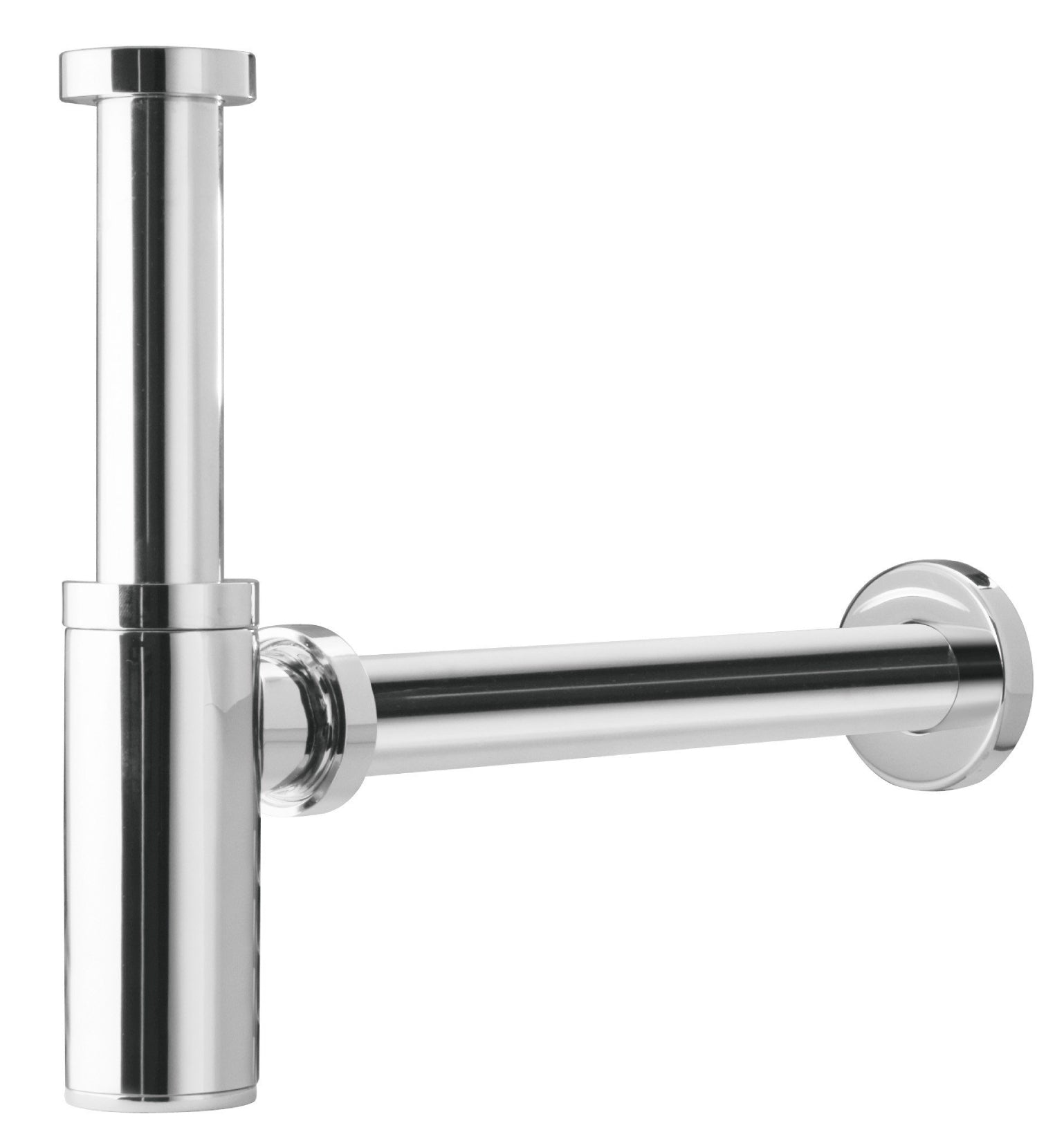 Rubinetterie Treemme 3M Contract Footprint IT 0409 CC ZZ ZZ Sifone A Vista per Bagno Forma Tonda Materiale Ottone Finitura Cromata