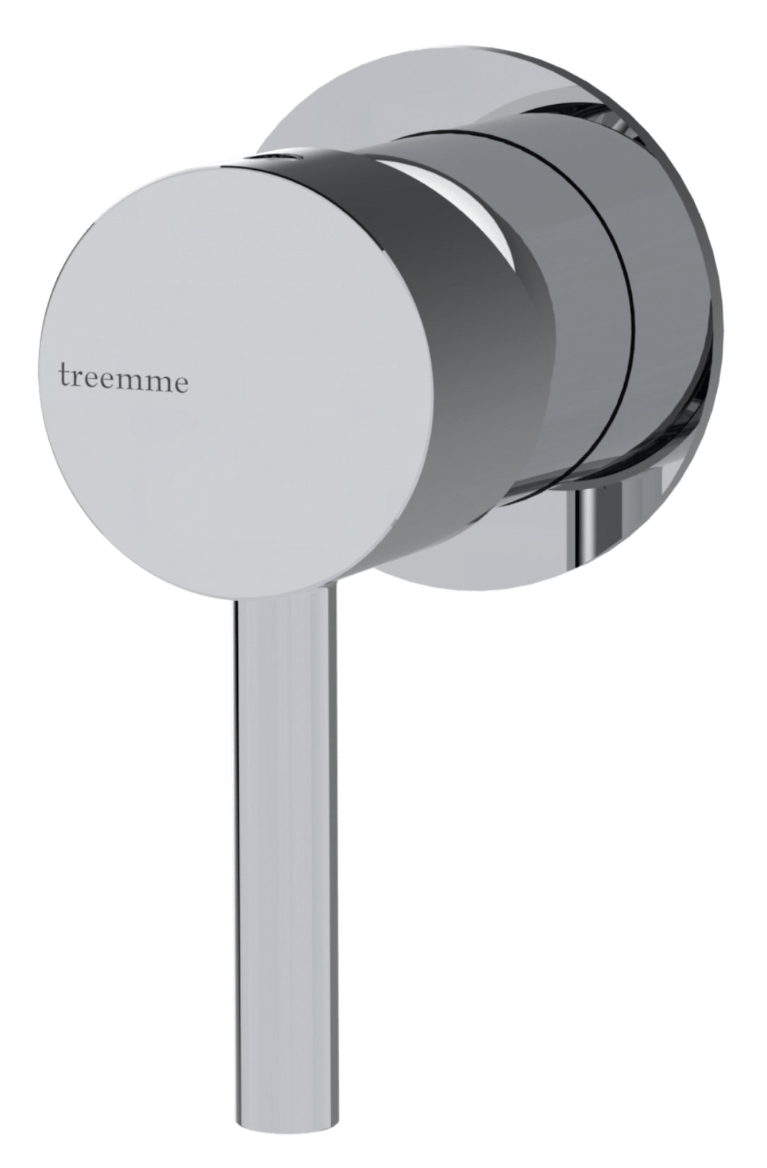 Rubinetterie Treemme 3M Contract Footprint RWIT 8C59 CC 02 + RWIT 7C59 ZZ 01 Miscelatore Monocomando Remoto Lavabo / Doccia Incasso a Parete Forma Tonda Monoforo 1 Leva Stile Moderno Materiale Ottone Finitura Cromata Parte Interna Esterna Incluse