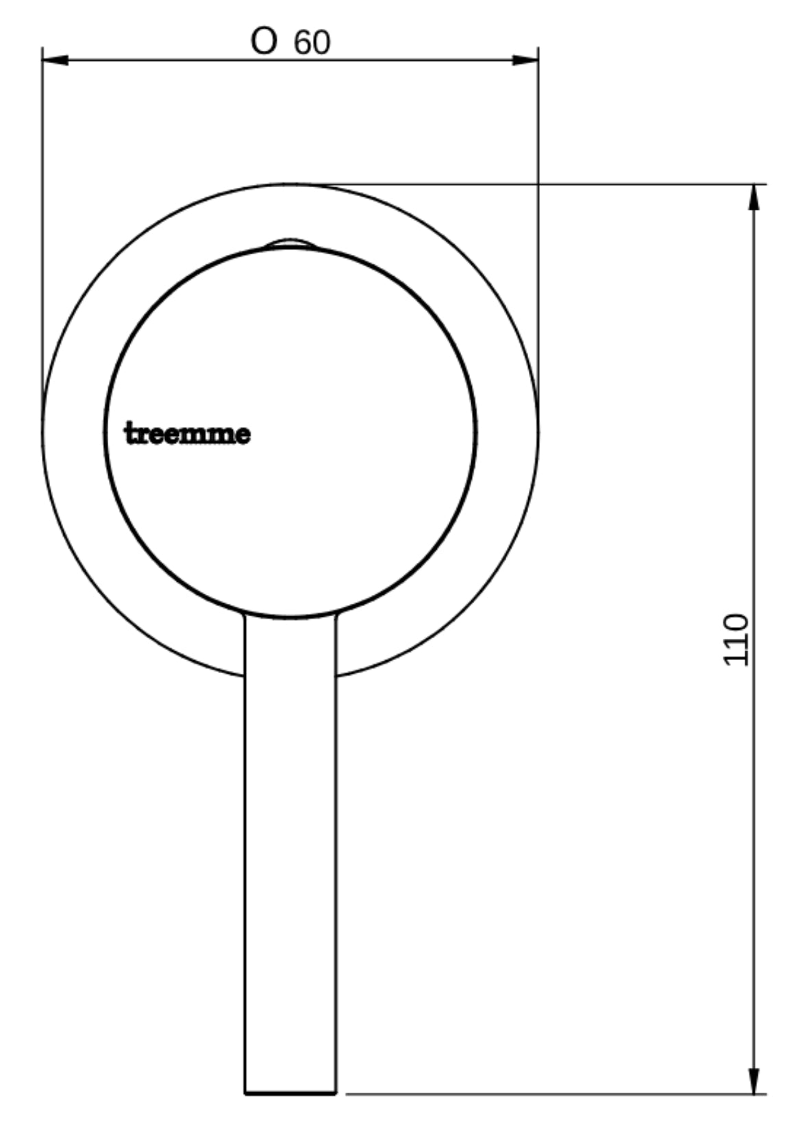 Rubinetterie Treemme 3M Contract Footprint RWIT 8C59 CC 02 + RWIT 7C59 ZZ 01 Miscelatore Monocomando Remoto Lavabo / Doccia Incasso a Parete Forma Tonda Monoforo 1 Leva Stile Moderno Materiale Ottone Finitura Cromata Parte Interna Esterna Incluse