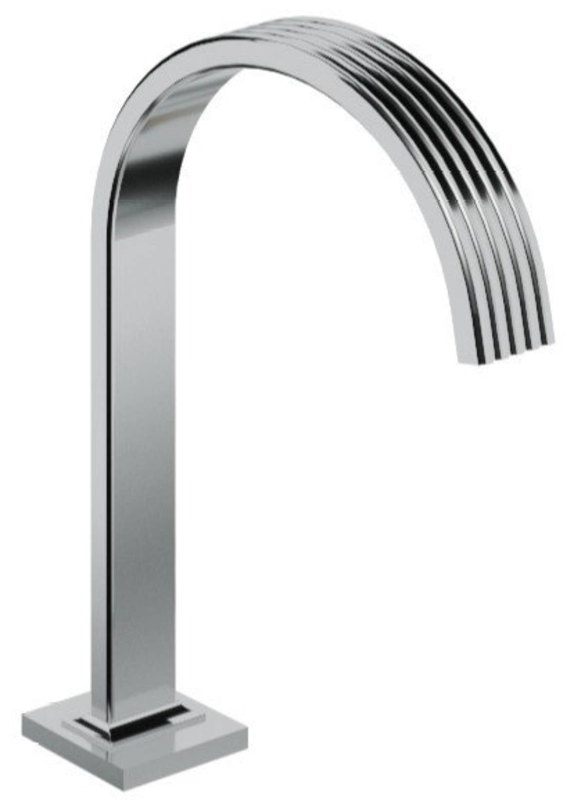Rubinetterie Treemme 3M Ios RWIT 7A16 CC 20 Bocca Lavabo Da Piano 195 mm Getto di Erogazione Uscita Acqua Installazione Ad Appoggio Materiale Ottone Finitura Cromata Stile Classico Contemporaneo Forma Tonda Monoforo Altezza 287 mm Profondità 206 mm
