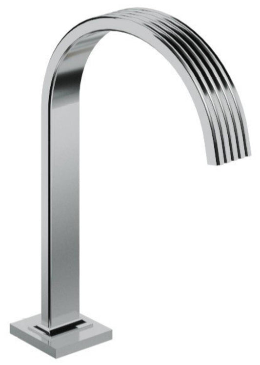 Rubinetterie Treemme 3M Ios RWIT 7A16 CC 20 Bocca Lavabo Da Piano 195 mm Getto di Erogazione Uscita Acqua Installazione Ad Appoggio Materiale Ottone Finitura Cromata Stile Classico Contemporaneo Forma Tonda Monoforo Altezza 287 mm Profondità 206 mm