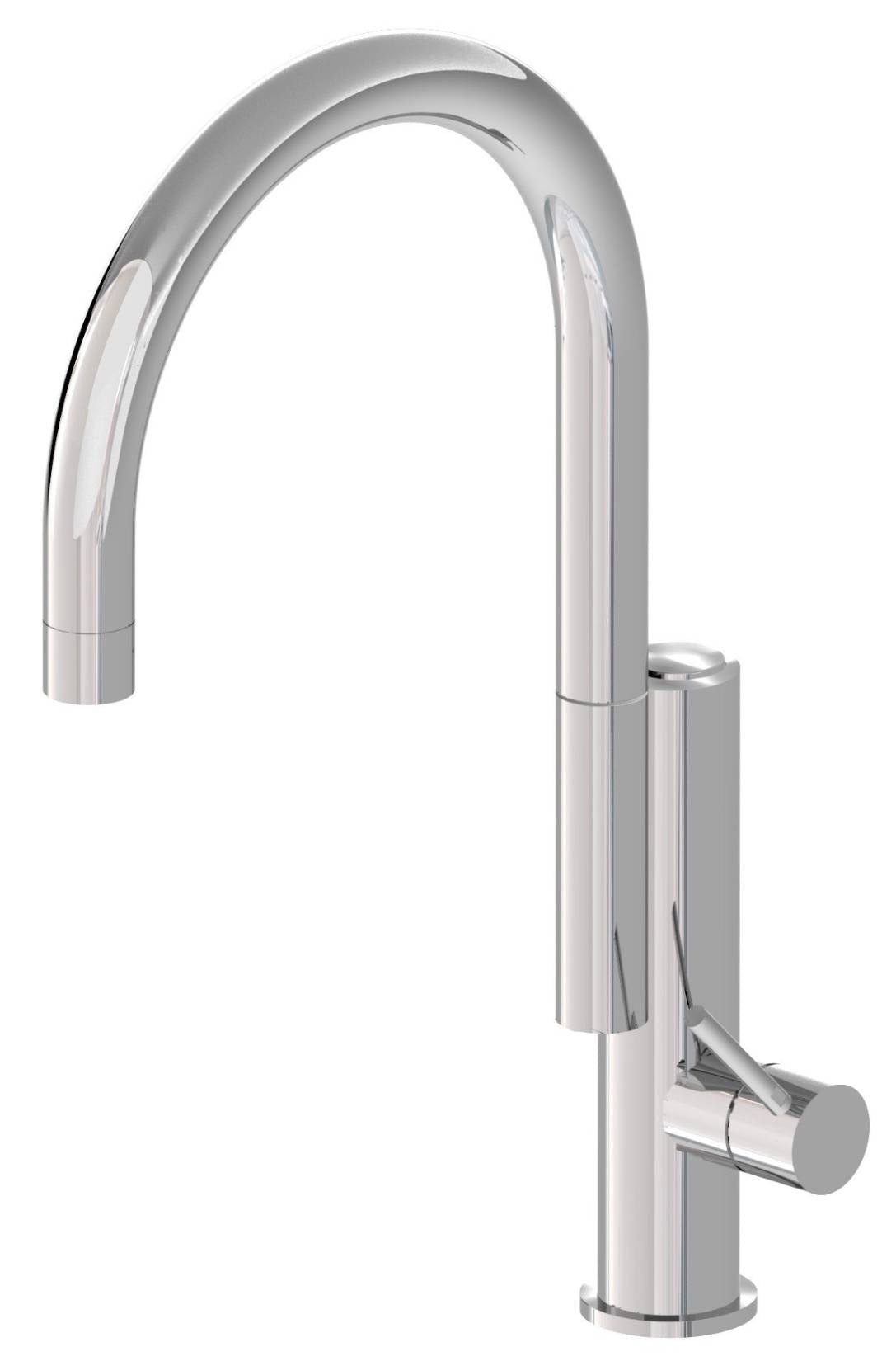 Rubinetterie Treemme 3M Kitchen - Design IT 5509 CC UP ZZ Miscelatore Lavello a 3 Vie Per Cucina Lavanderia Lavatoi Appoggio 1 Leva Monoforo Miscelazione Meccanica Stile Moderno Collo Girevole 360° Altezza 409 mm Profondità 210 mm Ottone Cromato