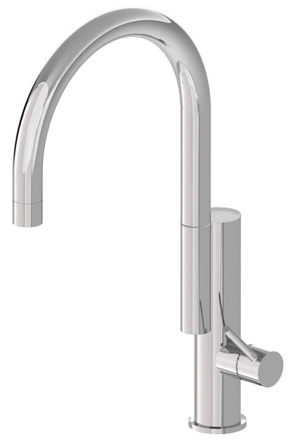 Rubinetterie Treemme 3M Kitchen - Design IT 5534 CC UP ZZ Miscelatore Lavello Per Cucina Lavanderia Lavatoi Appoggio 1 Leva Monoforo Miscelazione Meccanica Stile Moderno Collo Girevole 180° Altezza 409 mm Profondità 210 mm Ottone Cromato