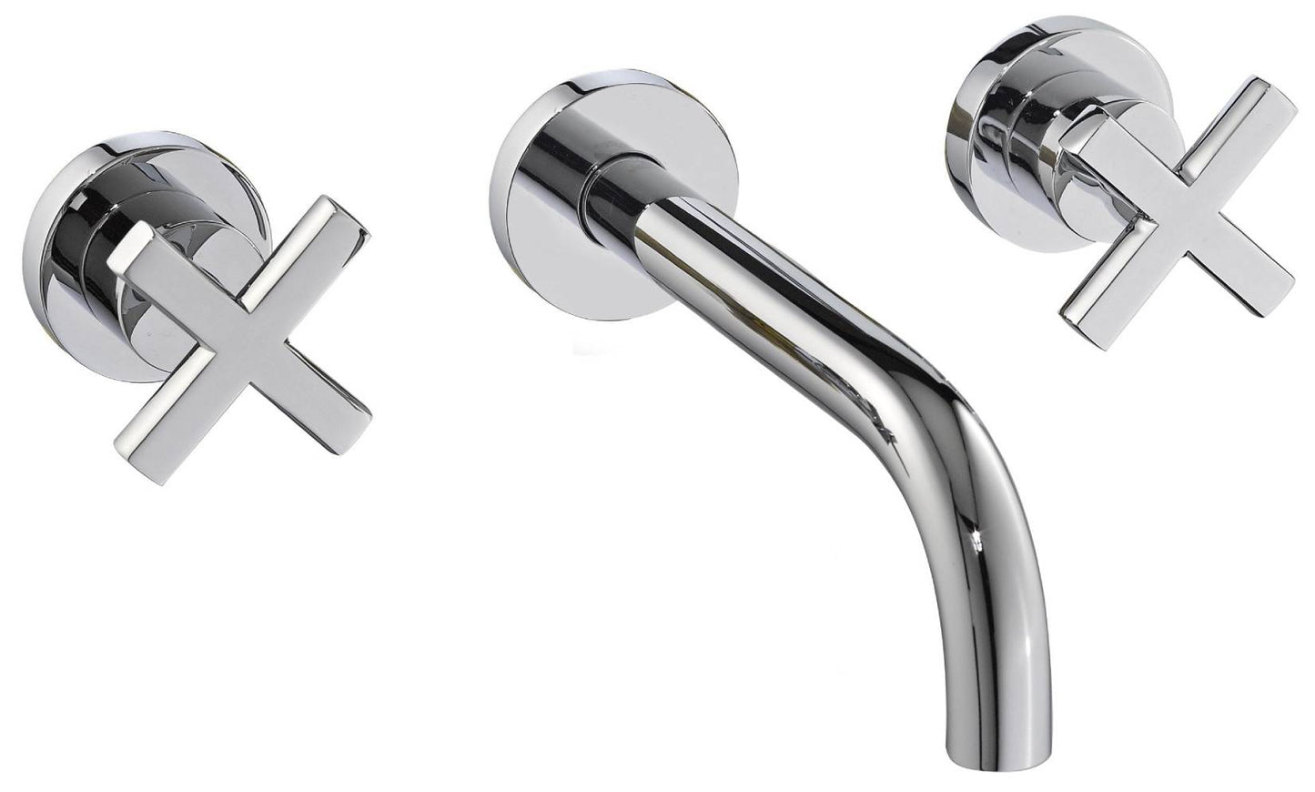 Rubinetterie Treemme Line RWIT 1060 CC 50 + RWIT 3A60 ZZ 02 Miscelatore Gruppo Lavabo Incasso A Muro 233 mm Materiale Ottone Finitura Cromata