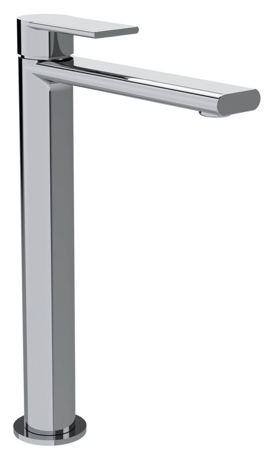 Rubinetterie Treemme 3M Contract Mars IT 9C18 CC MA ZZ Miscelatore Monocomando Lavabo Alto 240 Da Appoggio Monoforo 1 Manopola Miscelazione Meccanica Stile Moderno Altezza 281 mm Profondità 185,5 mm Materiale Ottone Finitura Cromata