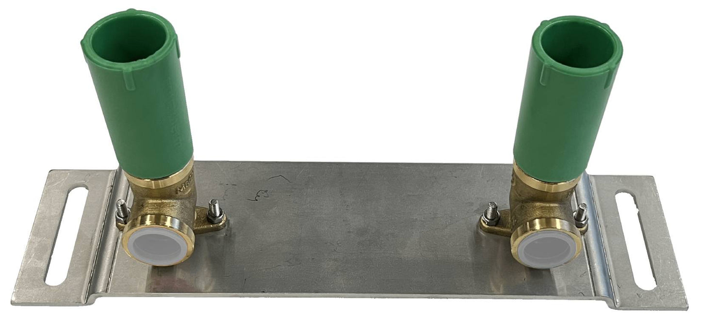 Rubinetterie Treemme X-CHANGE IT 7284 CC XR ZZ + RWIT 0470 ZZ 10 Gruppo Esterno Vasca Su Colonne A Pavimento Con Doccetta In Metallo Materiale Ottone Finitura Cromata