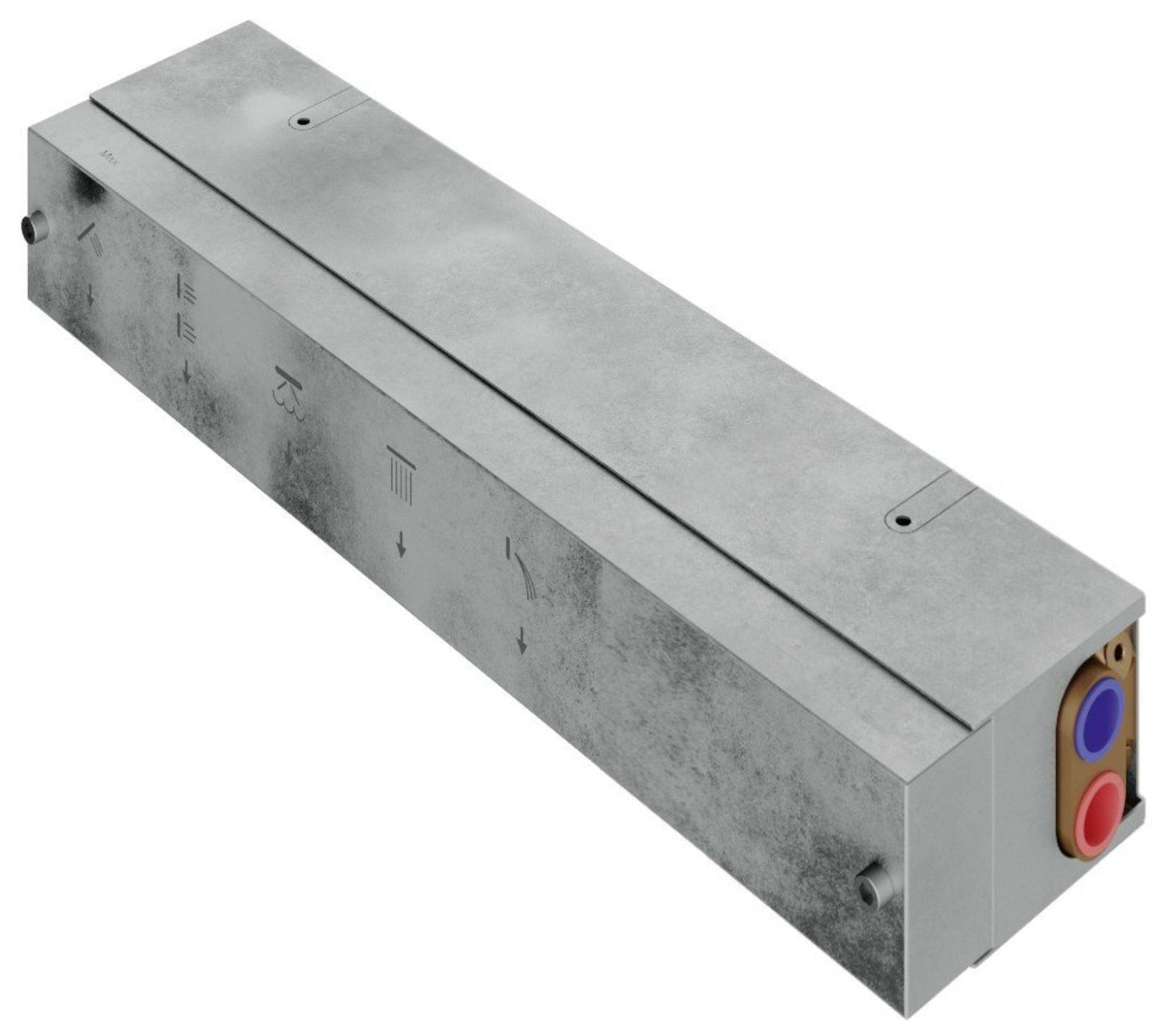 Rubinetterie Treemme 3M W-Touch RWIT 1BE5 CC 01 + RWIT 1BE5 ZZ 30 Miscelatore Doccia Meccanico Incasso 5 Uscite Parete 7 Fori Manopole Sistema Premi e Regola Parte Interna Esterna Incluse Stile Moderno Con Piastra Materiale Ottone Finitura Cromata