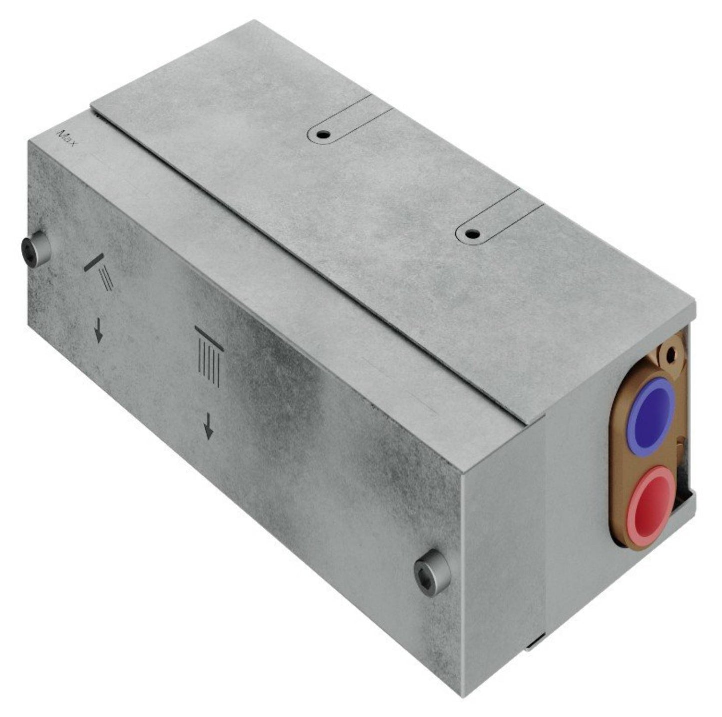 Rubinetterie Treemme 3M W-Smart RWIT 5C89 CC 01 + RWIT 5C89 ZZ 30 Miscelatore Doccia Meccanico Incasso 2 Uscite Parete 3 Fori Sistema Premi e Regola Parte Interna Esterna Incluse Stile Moderno Con Piastra Materiale Ottone Finitura Cromata