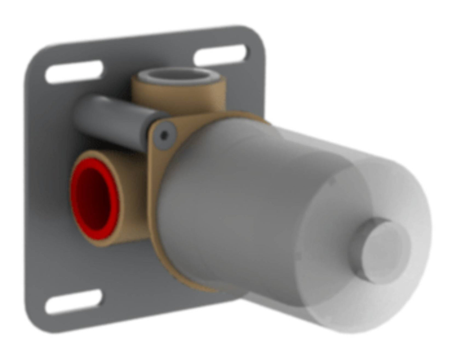 Rubinetterie Treemme 3M Contract ZIP RWIT 4908 CC 50 + RWIT 7C59 ZZ 01 Miscelatore Monocomando Meccanico Doccia Incasso A Parete Una Manopola Stile Moderno Materiale Ottone Finitura Cromata