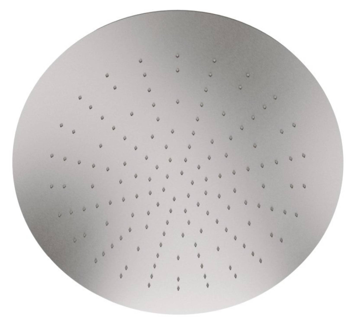 Rubinetterie Treemme 3M Showers IT RTBR 483 IS Soffione Doccia ad Incasso a Soffitto Per Controsoffitto Forma Rotonda Misura Diametro Ø 440 mm Uscita Acqua a Pioggia Stile Moderno Materiale Acciaio Finitura Inox Spazzolato Opaco