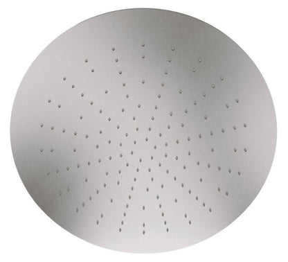 Rubinetterie Treemme 3M Showers IT RTBR 483 IS Soffione Doccia ad Incasso a Soffitto Per Controsoffitto Forma Rotonda Misura Diametro Ø 440 mm Uscita Acqua a Pioggia Stile Moderno Materiale Acciaio Finitura Inox Spazzolato Opaco