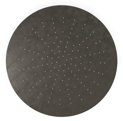 Rubinetterie Treemme 3M Showers IT RTBR 483 IS Soffione Doccia ad Incasso a Soffitto Per Controsoffitto Forma Rotonda Misura Diametro Ø 440 mm Uscita Acqua a Pioggia Stile Moderno Materiale Acciaio Finitura Inox Spazzolato Opaco