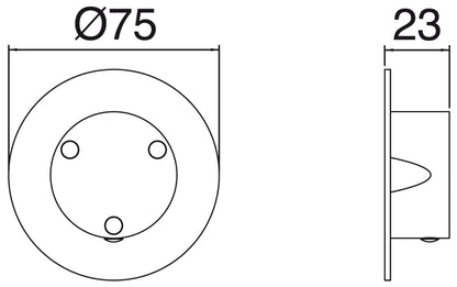 Rubinetterie Treemme 3M Showers & Thermostatics RWIT 75D6 CC 02 + RWIT 7AD5 ZZ 01 Rubinetto D'Arresto Deviatore Incasso 3 Uscite Senza Chiusura Acqua Monoforo Installazione Parete 1 Manopola Materiale Ottone Finitura Cromata Parte Interna Esterna Incluse