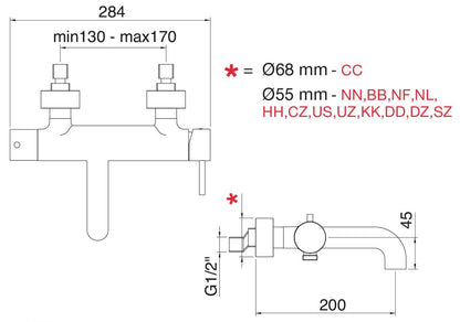 Rubinetterie Treemme UP+ Miscelatore Monocomando Vasca Esterno Senza Set Doccia Materiale Ottone Finitura Cromata