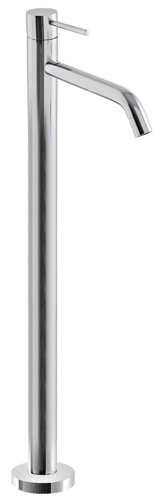 Rubinetterie Treemme UP+ RWIT 5714 CC 50 + RWIT 4A62 ZZ 50 Miscelatore Monocomando Lavabo Da Terra H1082 mm L230 mm Materiale Ottone Finitura Cromata