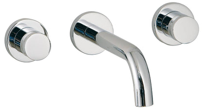 Rubinetterie Treemme X-CHANGE RWIT 7260 CC 50 + RWIT 3A60 ZZ 02 Fontana Gruppo Lavabo Incasso A Muro 230 mm Materiale Ottone Finitura Cromata