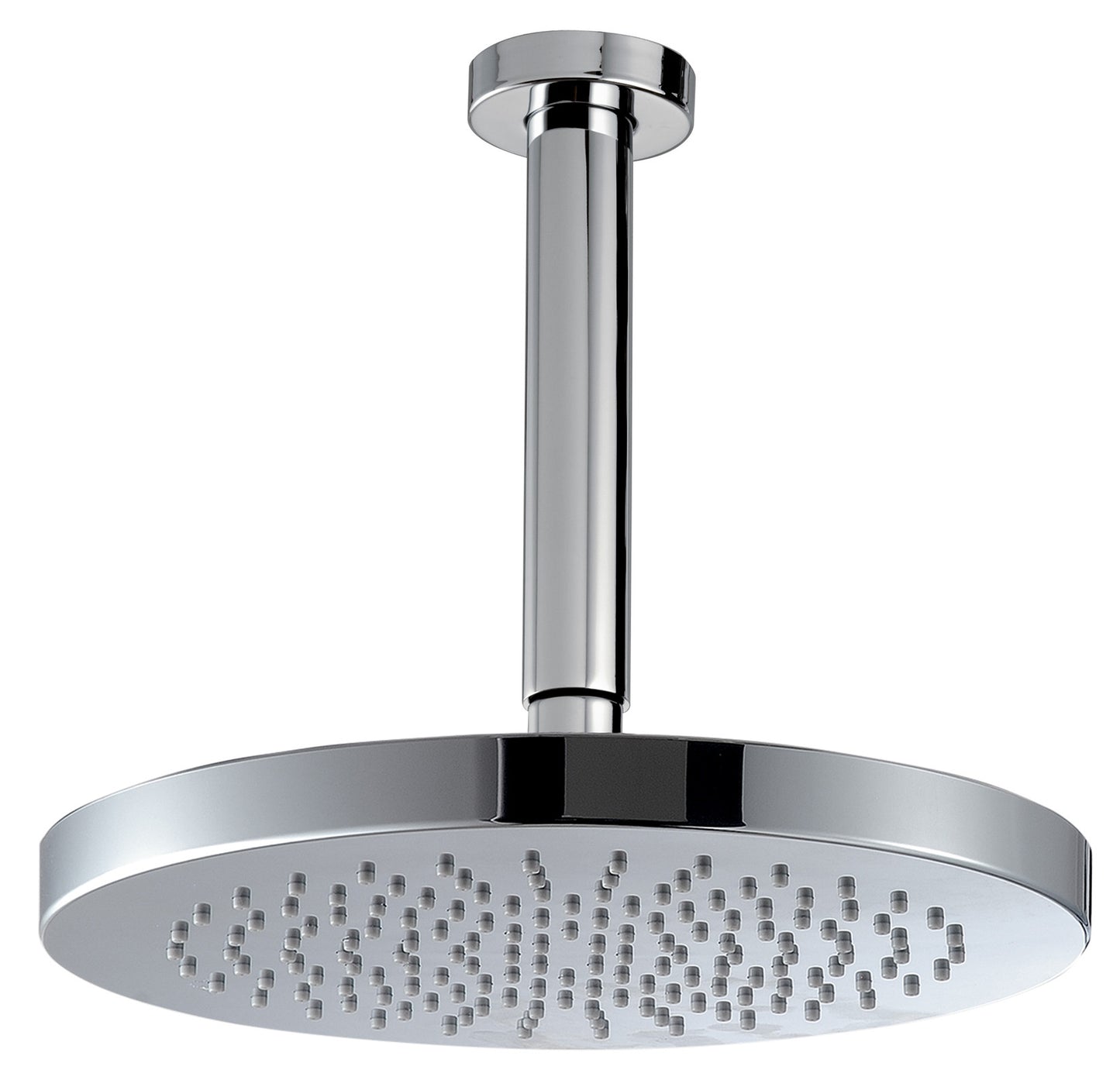 Rubinetterie Treemme 3M Contract Xero+ IT 6592 CC ZZ ZZ Soffione Doccia A Soffitto Tondo In ABS Ø250 mm Anticalcare Con Braccio Doccia 200 mm Materiale Ottone Finitura Cromata Portata Acqua 9 Litri Al Minuto