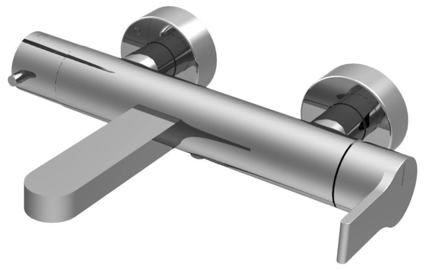 Rubinetterie Treemme 3M Contract Xero+ IT 7C50 CC XE ZZ Miscelatore Monocomando Esterno Vasca a Muro Senza Set Doccia Miscelazione Meccanica 2 Fori Stile Moderno Ottone Cromato