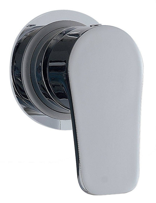 Rubinetterie Treemme 3M Contract ZIP RWIT 4908 CC 50 + RWIT 7C59 ZZ 01 Miscelatore Monocomando Meccanico Doccia Incasso A Parete Una Manopola Stile Moderno Materiale Ottone Finitura Cromata