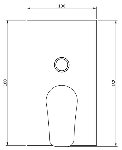 Rubinetterie Treemme 3M Contract ZIP RWIT 4949 CC 50 + RWIT 7C49 ZZ 01 Miscelatore Monocomando Meccanico Vasca / Doccia Incasso A Parete Con Piastra Con Deviatore a 2 Vie Una Manopola Stile Moderno Materiale Ottone Finitura Cromata