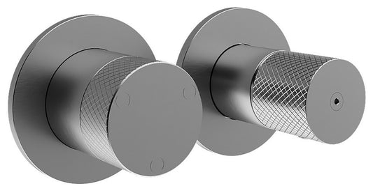 Rubinetterie Treemme 3M 22mm RWIT 11F3 IS 01 + RWIT 22A2 ZZ 01 Miscelatore Monocomando Doccia Incasso Parete Meccanico Deviatore 3 Uscite Due Fori Posizione Orizzontale Staffa Cartongesso Acciaio Inox Spazzolato Opaco Parte Interna Esterna Incluse