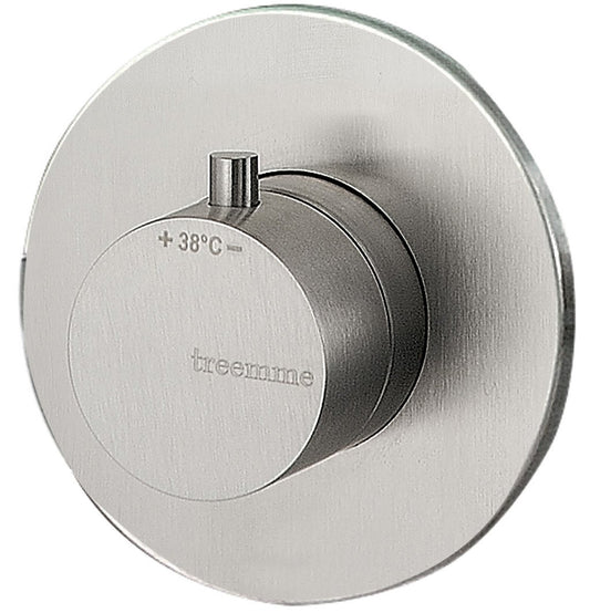 Rubinetterie Treemme 3M 22mm RWIT 7286 IS 80 + RWIT 7286 ZZ 70 Miscelatore Termostatico Doccia Incasso Parete 1 Uscita 1 Foro Stile Moderno Materiale Acciaio Finitura Inox Spazzolato Opaco Parte Interna Esterna Incluse