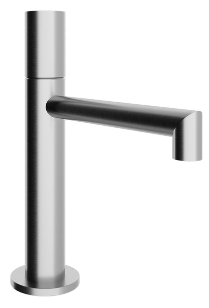 Rubinetterie Treemme 3M 28mm IT 3B11 IS GD ZZ Miscelatore Monocomando Lavabo 106 Appoggio 1 Manopola Liscia Monoforo Miscelazione Meccanica Forma Tonda Stile Moderno Altezza 187 mm Lunghezza 152 mm Materiale Acciaio Finitura Inox Spazzolato Opaco