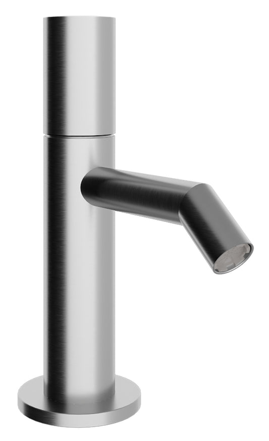 Rubinetterie Treemme 3M 28mm IT 3B22 IS GD ZZ Miscelatore Monocomando Bidet Monoforo Appoggio 1 Manopola Liscia Stile Moderno Forma Tonda Miscelazione Meccanica Altezza 151 mm Lunghezza 106 mm Materiale Acciaio Finitura Inox Spazzolato Opaco