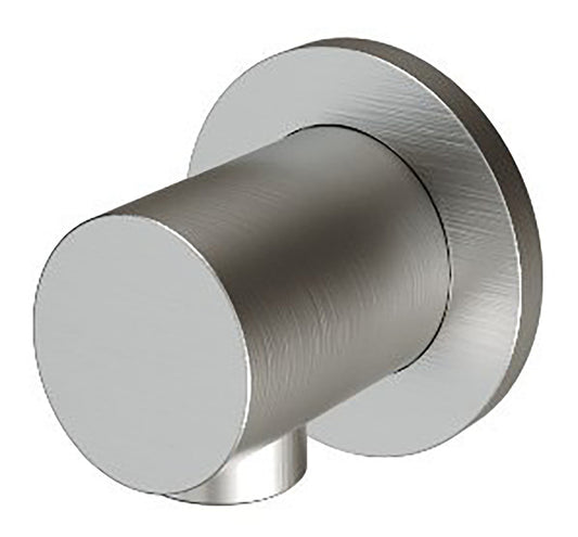 Rubinetterie Treemme 3M 28mm IT RTGA 142 IS Presa Acqua A Muro Tonda Materiale Acciaio Finitura Inox Spazzolato Opaco