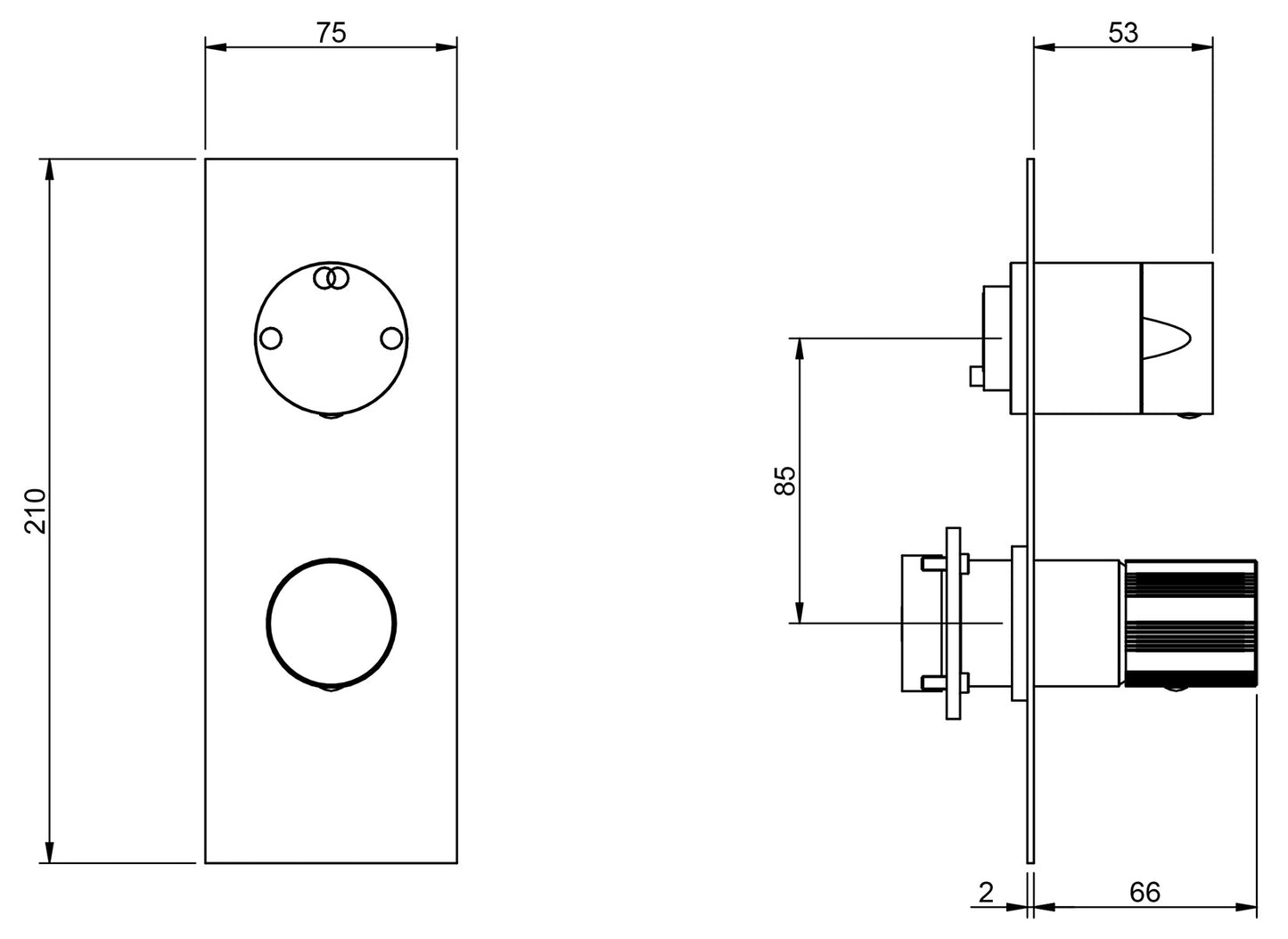 Rubinetterie Treemme 3M 28mm RWIT 3BA2 IS G1 + RWIT 22A2 ZZ 01 Miscelatore Monocomando Doccia Incasso Muro Meccanico Deviatore 2 Vie Due Fori 1 Leva Zigrinata Piastra Verticale Staffa Cartongesso Acciaio Inox Spazzolato Opaco Parte Interna Esterna Incluse