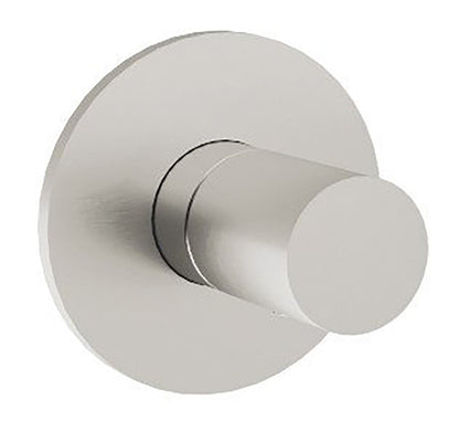 Rubinetterie Treemme 3M 28mm RWIT 3BC5 IS 10 + RWIT 51A8 ZZ 03 Miscelatore Monocomando Remoto Lavabo Incasso Muro Meccanico 1 Via Monoforo Una Manopola Liscia Forma Tonda Staffa Cartongesso Acciaio Inox Spazzolato Opaco Parte Interna Esterna Incluse