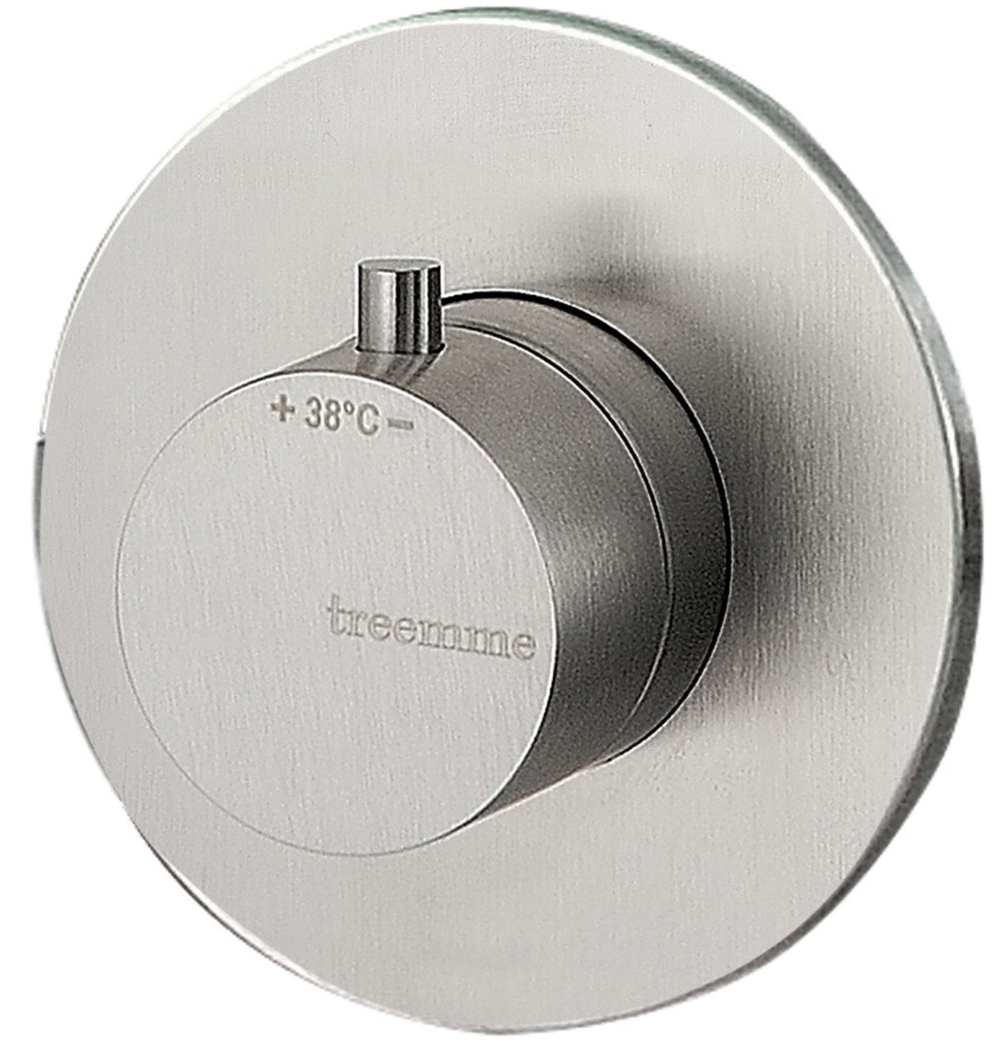 Rubinetterie Treemme 3M 28mm RWIT 7286 IS 80 + RWIT 7286 ZZ 70 Miscelatore Termostatico Doccia Incasso Parete 1 Uscita 1 Foro Stile Moderno Materiale Acciaio Finitura Inox Spazzolato Opaco Parte Interna Esterna Incluse